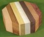 Bowl #408 - Assorted Exotic Hardwood Striped Segmented Bowl Blank ~ 6 x 2 ~ $24.99